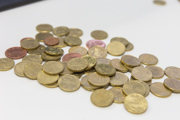 Gesammelte Euromünzen - 1 Cent bis 50 Cent