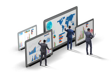 Concept of business charts and finance visualisation