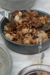 Turkish food kokorec.