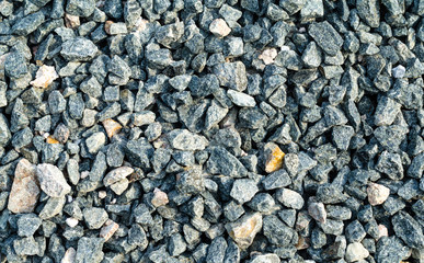 texture of construction crushed stone