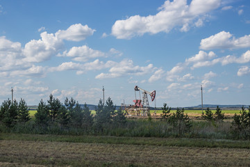 Fototapeta na wymiar oil production unit
