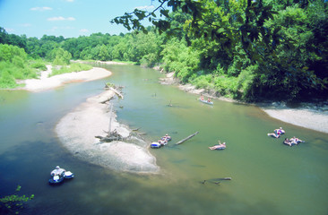 Tubing and canoeing on Boga Chitta River, MS