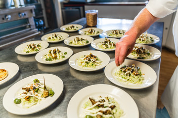 Chef Plating Food