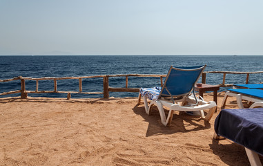 Fototapeta na wymiar Holidays in Egypt. Summer vacation in Sharm El Sheikh. The Egyptian red sea