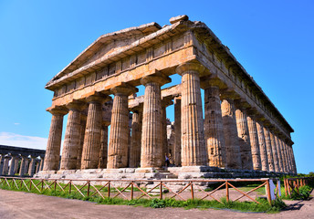 the temple of Neptune It was built in the Doric order around 460–450 BC Paestum Italy