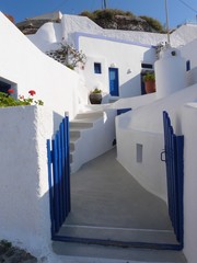Fototapeta premium Bienvenue à Oia