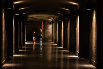 Shadows in the archway