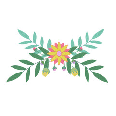 Fototapeta na wymiar Floral Border illustration. Design for invitation, wedding print or greeting cards.