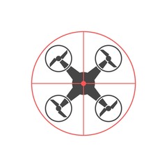 Drone Target Logo Icon Design