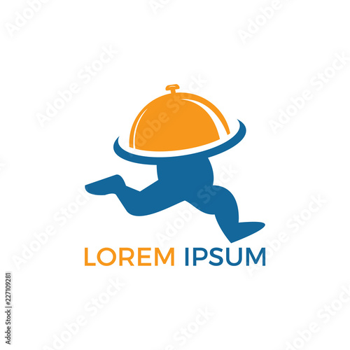 Food Delivery Logo Design Delivery Logo Online Food Ordering Restaurant Wall Mural Tahir