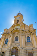 Fototapeta na wymiar Saints Peter and Paul Catholic Church in Brasov, Romania