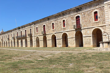 intérieur du château de Sant Ferran à Figueres Espagne