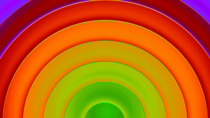 Background with circles in a paper style. With a variety of colors.