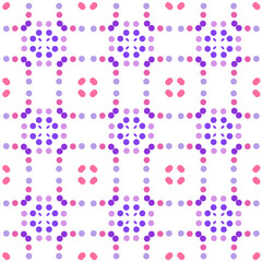 Seamless abstract pattern background with a variety of colored circles.