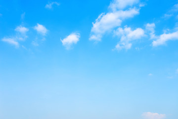 blue sky background texture with white clouds.