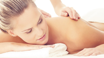 Healthy and Beautiful Woman in Spa. Recreation, Energy, Health, Massage and Healing.