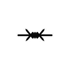Barbed wire icon. Element of war and piece. Premium quality graphic design icon. Signs and symbols collection icon for websites, web design, mobile app