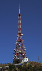Antenna on top of Pico do Jaragua in City of Sao Paulo