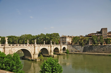 Fototapeta na wymiar Roma, Ponte Sant'Angelo