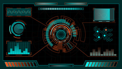 Fototapeta premium Sci Fi vector interface