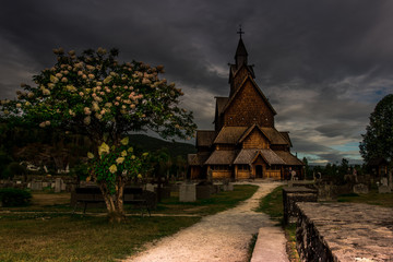 Fototapeta na wymiar A beautiful scandinavian church