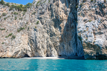 Stunning cave in the seacoast of Palinuro Cilento Italy