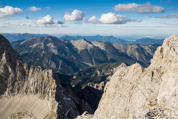 Aussicht von der östlichen Karwendelspitze