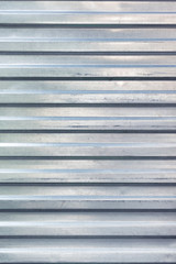 Obraz premium Fence with a texture of corrugated metal.
