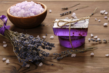 Lavender spa composition.