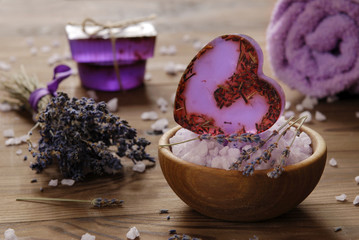 Lavender spa composition.