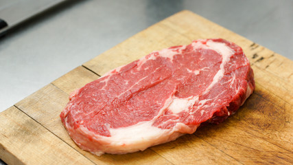 raw meat on a chopping board