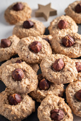 Haselnussmakronen Nahaufnahme