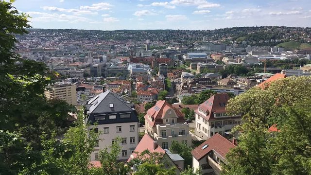 aerial view of stuttgart