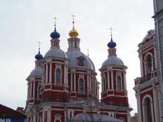 Russia, Moscow, temple, five domes