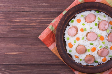 Rice with sausage