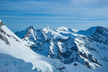 Fototapeta na wymiar Winter travel to Grindelwald, Switzerland.