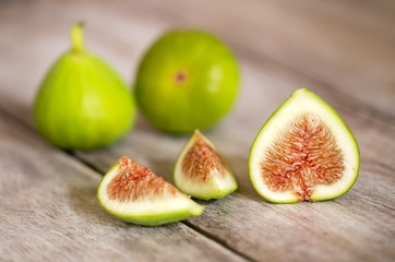 Fresh fig fruits close-up, healthy eating background
