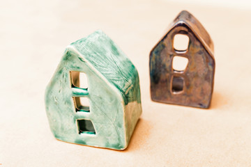 Decorative ceramic handmade pottery objects