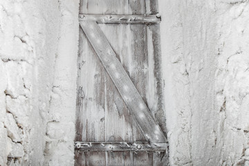 Cold cellar with vintage door
