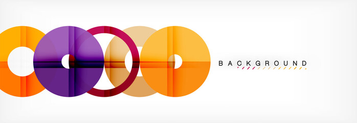 Obraz premium Geomtric modern backgrounds, rings abstract template