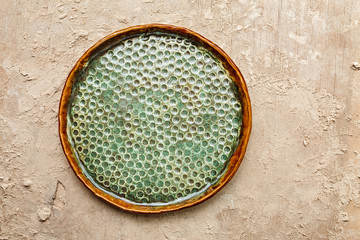 Obraz na płótnie Canvas Handmade decorative ceramic dishes as pottery concept