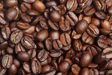 Coffee beans texture