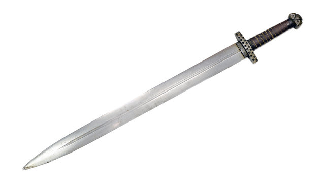 Medieval sword isolated