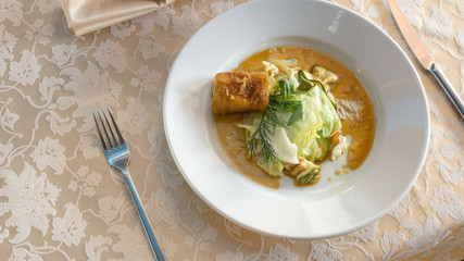 Homemade Cheese Wasp Fried Eggplant