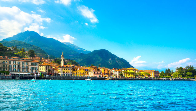 Menaggio town, Como Lake district landscape. Italy, Europe.