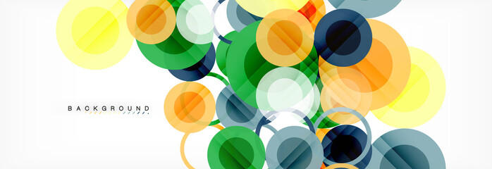 Circle composition abstract background