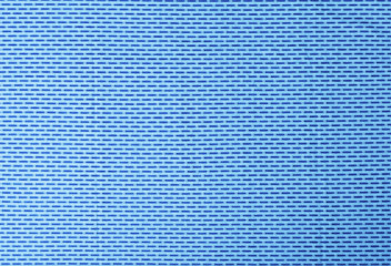 Fragment of a blue synthetic fabric for sportswear