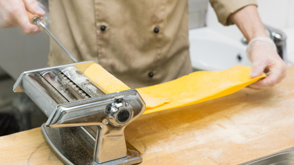 Chef cooking a pasta