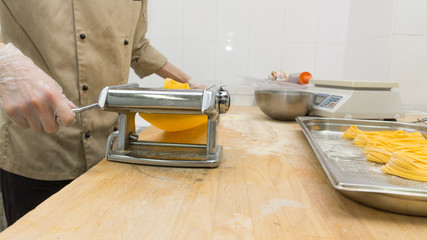 Chef cooking a pasta