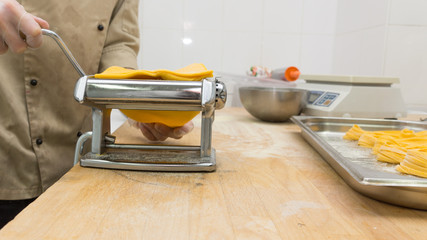 Chef cooking a pasta